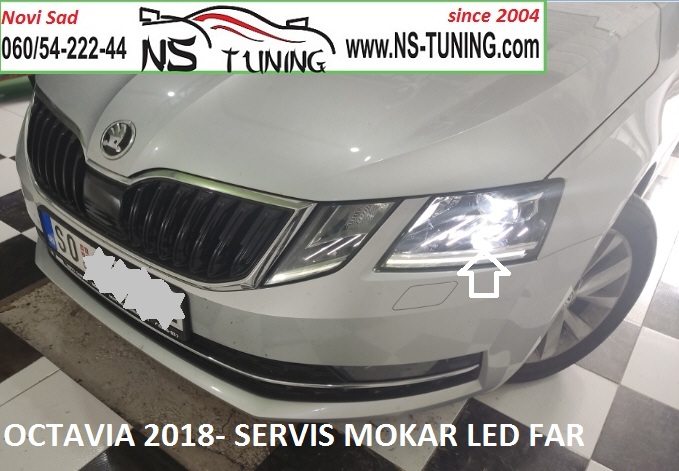 skoda octavia 2017 2018 2019 led far reparacija rosi mokar kondenzuje magli far novi sad ns tuning